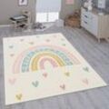 Paco Home - Kinderteppich Teppich Kinderzimmer Mädchen Jungs Verschiedene Motive Und Größen 160 cm Rund, Creme 4