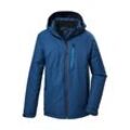 Funktionsjacke KILLTEC "KOW 7 MN JCKT" Gr. L, blau (dunkelblau), Herren, Obermaterial: 100% Polyester, Füllung: 100% Polyester (recycelt), Jacken