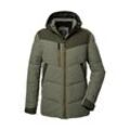 Steppjacke KILLTEC "KOW 306 MN QLTD JCKT" Gr. L, grün (olivgrün), Herren, Obermaterial: 100% Polyester, Innenfutter: 94% Polyester 6% Elasthan, Füllung: 100% Polyester (recycelt), Jacken