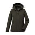 Outdoorjacke KILLTEC "KOW 37 WMN JCKT", Damen, Gr. 46, grün (olivgrün), 100% Polyester, sportlich, Jacken