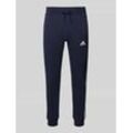 Regular Fit Sweatpants mit Label-Stitching