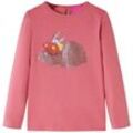 Kinder-Langarmshirt Altrosa 128