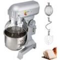 Teigknetmaschine Küchenmaschine, 15 Qt Edelstahl Teigmixer, 600 w, einstellbar (130/233/414 U/min), inkl. Edelstahlschüssel, Knethaken, Schneebesen,