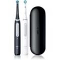 Oral B iO4 elektrische Zahnbürste + Etui DUO Black & White 2 St.