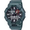 Chronograph CASIO G-SHOCK, graublau, Armbanduhren, Herren, Quarzuhr, Armbanduhr, Herrenuhr, digital,Resinband,20 bar Wasserdichte