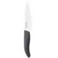 Santokumesser KYOCERA "GEN NATURE", schwarz (schwarz, weiß), Gesamtlänge 27cm Klingenlänge 14cm, Keramik, Kochmesser, extrem scharf, Griff aus Zuckerrohr, Klingenlänge: 14 cm