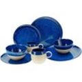 Kombiservice CREATABLE "Geschirr-Set Deep Blue Sea" Geschirr-Sets Gr. 8 tlg., blau Service, jedes Stück ist ein Unikat, 8 Teile, für 2 Personen