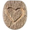 WC-Sitz SANILO "True Love", braun (holzfarben), B:37,7cm L:47cm, MDF - Mitteldichte Holzfaserplatte, WC-Sitze