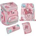 Schulranzen SCOOLI "EasyFit, Minnie Mouse" Gr. B/H/T: 33 cm x 36,5 cm x 29 cm, pink (minnie mouse) Kinder Rucksäcke