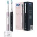 Schallzahnbürste ORAL-B "Pulsonic Luxe 4900", rosa (schwarz, roségoldfarben), Elektrozahnbürsten, Doppelpack