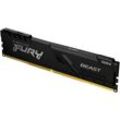 KINGSTON FURY Arbeitsspeicher "Beast DDR4 Speicher 32 GB, 2x16 GB", Arbeitsspeicher, schwarz, 32 GB Kit (2x 16 GB), 3200 MHz