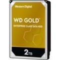 WESTERN DIGITAL HDD-Festplatte "WD Gold", SATA Enterprise-Klasse, Bulk, Festplatten, gold (goldfarben), 2 TB