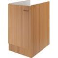 Spülenschrank FLEX-WELL "Nano" Schränke Gr. B/H/T: 50cm x 82,2cm x 60cm,, braun (buche nachbildung) (B x H T) 50 82 57 cm