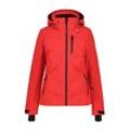 Skijacke ICEPEAK "D SKIJACKE FLOVILLA" Gr. 40, korallenrot, Damen, Obermaterial: 88% Polyester, 12% Elasthan, Jacken