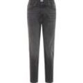 Slim-fit-Jeans MUSTANG "Style Brooks Relaxed Slim" Gr. 28, Länge 34, grau (702 dunkelgrau) Damen Jeans