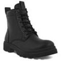 Schnürboots ECCO "GRAINER W" Gr. 38, schwarz Damen Schuhe Stiefelette, Winterboots, Blockabsatz, mit Schurwollfutter