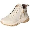 Schnürboots MUSTANG SHOES Gr. 38, beige (creme) Damen Schuhe High Top Sneaker, Stiefelette mit zusätzlichem Reißverschluss Bestseller