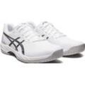 Tennisschuh ASICS "GEL-GAME 9" Gr. 44,5, schwarz-weiß (weiß, schwarz), Schuhe Allcourtschuh