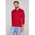 Poloshirt CAMP DAVID Gr. 4XL, rot (flight rot) Herren Shirts aus Baumwolle