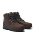 Winterstiefel TIMBERLAND "CHILLBERG MID LACE UP WATERPROOF SNOW BOOT" Gr. 40, braun (schwarz braun), Damen, Leder, Synthetik, Schuhe, Snowboots, Winterboots, Winterschuhe, wasserdicht