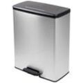 Curver Deco bin slim 254610 Mülleimer 65 l (B x H x T) 480 x 615 x 280 mm Silber, Schwarz 1 St.