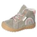 Lauflernschuh PEPINO BY RICOSTA "Dusty WMS: weit", Kinder, Gr. 24, eukalyptus, rosa, Leder, Textil, casual, Schuhe, Babystiefel, Winterschuh, Schnürstiefel mit wärmender Schurwolle