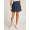 Plisseerock TOMMY JEANS "TJW MINI STAR AOP PLEATED SKIRT", Damen, Gr. S (36), blau (navy), Web, Obermaterial: 100% Polyester, bedruckt, festlich, normal mini, Röcke, mit Allover-Muster