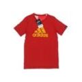 adidas Herren T-Shirt, rot, Gr. 140