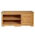 Lowboard HOME AFFAIRE, beige (natur gebeizt, gewachst), B:130cm H:55cm T:43cm, Sideboards, Kommode, Breite 130 cm, Belastbarkeit bis 75 kg