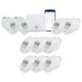 HOMEMATIC IP Heizkörperthermostat "Bundle Starter Set Heizen + 8x basic" Heizkörperthermostate Access Point + 10 x Homematic IP Heizkörperthermostat - basic Gr. 10 St., weiß (grundfarbe)