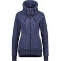 Sweatjacke ALIFE & KICKIN "Damen VivianAK B" Gr. M, blau (marine melange) Damen Sweatjacken