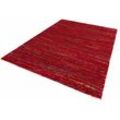 Hochflor-Teppich HANSE HOME "Chic" Teppiche Gr. B: 120cm, 30mm, L: 170cm, rot Shaggy, Weich, Flauschig, Flokati, Meliert, Wohnzimmer, Schlafzimmer