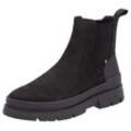 Chelseaboots RIEKER EVOLUTION, Herren, Gr. 41, schwarz, Leder, unifarben, sportlich, Schuhe, Schlupfboots, Stiefelette mit praktischem Innenreißverschluss