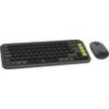 LOGITECH POP Icon Combo, Tastatur und Maus Set, kabellos, Graphite