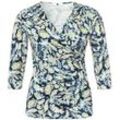 Shirt 3/4-Arm Anna Aura blau, 46