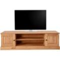 Lowboard HOME AFFAIRE "Liotta", beige (natur gebeizt, gewachst), B:160cm H:45cm T:40cm, FSC-zertifiziertes Massivholz, Sideboards