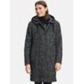 Gil Bret Winterjacke Damen Wolle gemustert, schwarz