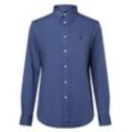 Polo Ralph Lauren Bluse Damen Baumwolle, indigo