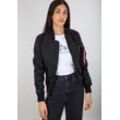 Bomberjacke ALPHA INDUSTRIES "Alpha Industries Women - Bomber Jackets MA-1 TT Wmn" Gr. XS, schwarz (black) Damen Jacken