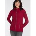 Fleecejacke KILLTEC Gr. 36, rot, Damen, Obermaterial: 100% Polyester, Jacken