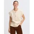 B.Young Strickweste Damen, beige