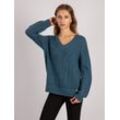 Vicci Germany Pullover Damen Wolle, petrol