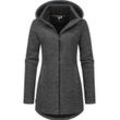 Ragwear Longstrickjacke Damen Baumwolle meliert, grau