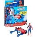 Marvel Epic Hero Series Spider-Man Jet Splasher, Spielfigur rot/blau