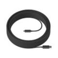 Logitech USB-Kabel von USB Typ-A zu USB-C (10m, schwarz)