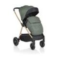 Cangaroo Kinderwagen 2 in 1 Hydra Babywanne Sportsitz Fußabdeckung Moskitonetz grün