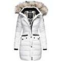 NAVAHOO Damen Stylischer Steppmantel Winter Parka mit edlem Fellimitat Paula