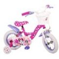 Kinderfahrrad Disney Minnie für Mädchen 12 Zoll Kinderrad in Rosa