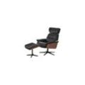 iNNoSeat by MCA + MANILA Relaxer mit Hocker manuell - versch. Farben - Schwarz/Schwarz