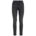 Damen Skinny Jeans mit Used-Waschung